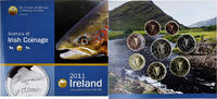 Ireland Coffret 1c. à 2€ Animals of Irish Coinage, Salmon, UNC -