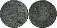 France Denier Tournois Henri III, Paris, Copper, Gadoury:450 -