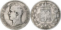 France 5 Francs Charles X, Bayonne, Silver, Gadoury:644 -