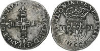 France 1/4 Ecu Henri III, Bayonne, Contemporary forgery, Silver -