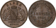 Germany Kreuzer Baden, Friedrich I, Copper, KM:242 -