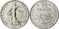 France 1/2 Franc Semeuse, Monnaie de Paris, série FDC, Nickel -