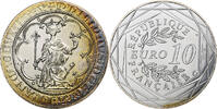 France 10 Euro Pièce d'Histoire - Les Templiers, MDP, Silver -