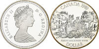 Canada Dollar Elizabeth II, MacKenzie River, Ottawa, Proof, Silver -