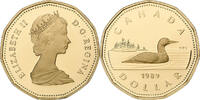 Canada Dollar Elizabeth II, Ottawa, Proof, Aureate-Bronze Plated Nickel -