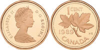 Canada Cent Elizabeth II, Ottawa, Proof, Bronze, KM:132 -