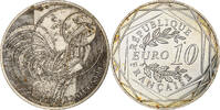 France 10 Euro Coq, Monnaie de Paris, Silver -