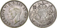 Canada 50 Cents George VI, Ottawa, Silver, KM:36 -