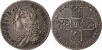 United Kingdom 6 Pence George II, London, Silver, KM:582.2 -