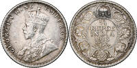 INDIA-BRITISH 1/4 Rupee India-British, George V, Calcutta, Silver, KM:518 -