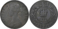 Canada Cent Victoria, London, Bronze, KM:1 -