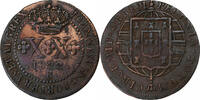Brazil 20 Reis João VI, Rio de Janeiro, Copper, KM:316.1 -