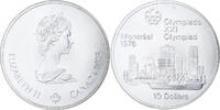 Canada 10 Dollars Elizabeth II, Montréal XXI Olympiade, Ottawa, Silver -