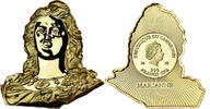 Cameroon 500 Francs CFA Elizabeth II, Marianne, Copper-Nickel Gilt -