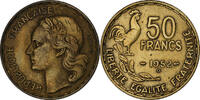 France 50 Francs Guiraud, Beaumont-Le-Roger, Cupro-Aluminium -