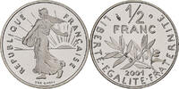 France 1/2 Franc Semeuse, Monnaie de Paris, Proof, Nickel -