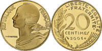 France 20 Centimes Marianne, Monnaie de Paris, Proof, Aluminum-Bronze -
