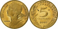 France 5 Centimes Marianne, Monnaie de Paris, Proof, Aluminum-Bronze -