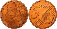 France 5 Euro Cent Proof, Monnaie de Paris, Copper Plated Steel -
