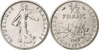 France 1/2 Franc Semeuse, Paris, série FDC, Nickel -