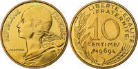 France 10 Centimes Marianne, Paris, série FDC, Aluminum-Bronze -
