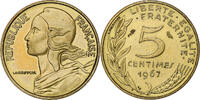 France 5 Centimes Marianne, Paris, Aluminum-Bronze, Gadoury:175 -