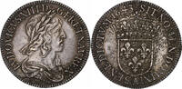 France 1/4 Ecu Louis XIII, Paris, Point, Silver, Gadoury:48 -