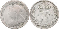 United Kingdom 3 Pence Victoria, London, Silver, KM:777 -