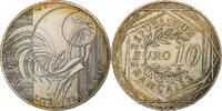France 10 Euro Coq, MDP, Silver -