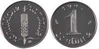 France Centime Coin, Épi, Paris, Stainless Steel -