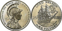 United Kingdom 25 Euro Lord Nelson, Silver plated copper-nickel, Proof -