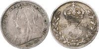 United Kingdom 3 Pence Victoria, London, Silver, KM:777 -