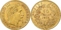 France 10 Francs Napoleon III, Paris, Gold, Gadoury:1014a -
