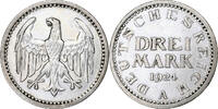 GERMANY, WEIMAR REPUBLIC 3 Mark Germany, Weimar Republic, Berlin, Silver, KM:53 -
