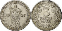 GERMANY, WEIMAR REPUBLIC 3 Mark Germany, Weimar Republic, Rhineland, Berlin, Silver -