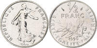 France 1/2 Franc Semeuse, Monnaie de Paris, série FDC, Nickel -