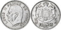 Monaco 5 Francs Louis II, Monnaie de Paris, Aluminum -