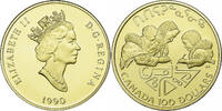 Canada 100 Dollars Elizabeth II, Literacy, Ottawa, Proof, Gold -