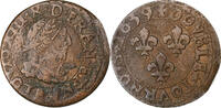 France Double Tournois Louis XIII, Copper, Gadoury:11 -