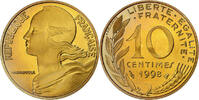 France 10 Centimes Marianne, Monnaie de Paris, Proof, Aluminum-Bronze -