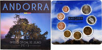 Andorra 1 Cent to 2 Euro BU, Monnaie de Paris -