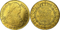 Colombia 8 Escudos Charles IV, Popayan, Gold, KM:62.2 -