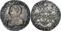France Teston aux 2 C couronnés Charles IX, Toulouse, Silver -