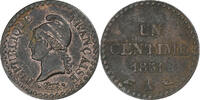 France Centime Dupré, Paris, Copper, Gadoury:84, KM:754 -