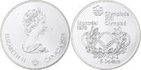 Canada 5 Dollars Elizabeth II, Olympic rings, Ottawa, Silver -