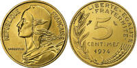 France 5 Centimes Marianne, Monnaie de Paris, série FDC -