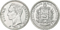 Venezuela Bolivar Monnaie de Paris, Silver, KM:37a -