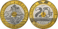 France 20 Francs Mont Saint-Michel, Monnaie de Paris, Pattern, Open V -
