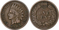 United States Cent Indian Head, Philadelphia, Bronze, KM:90a -