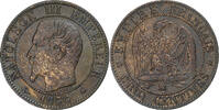 France 5 Centimes Napoleon III, Strasbourg, Bronze -